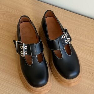 Ganni Mary Jane Platform Loafer